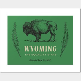 Wyoming The Equality State Posters and Art